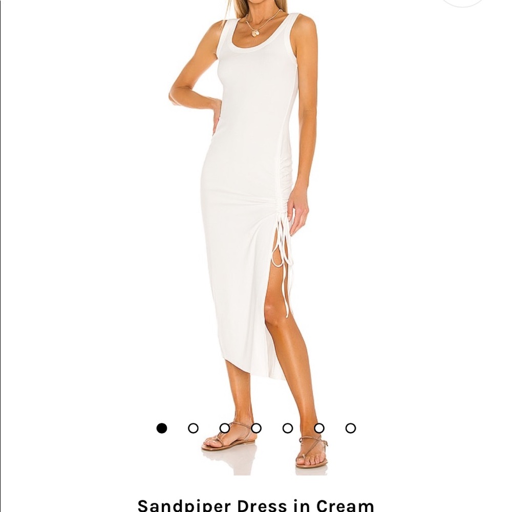 Revolve L Space Sandpiper dress and cover up in cream